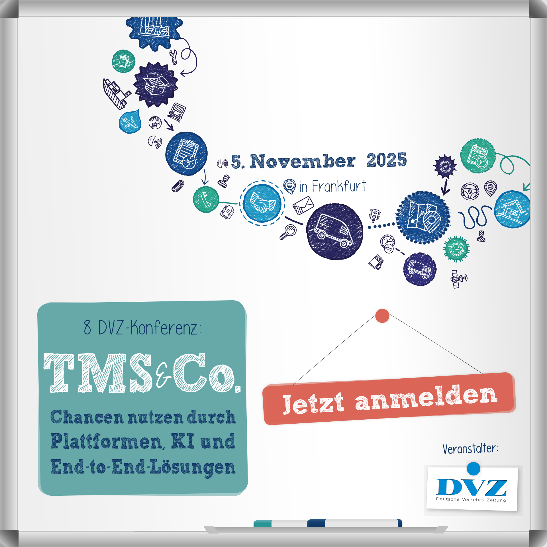 8. DVZ-Konferenz: TMS & Co. Chancen nutzen durch Plattformen, KI und End-to-End-Lösungen
